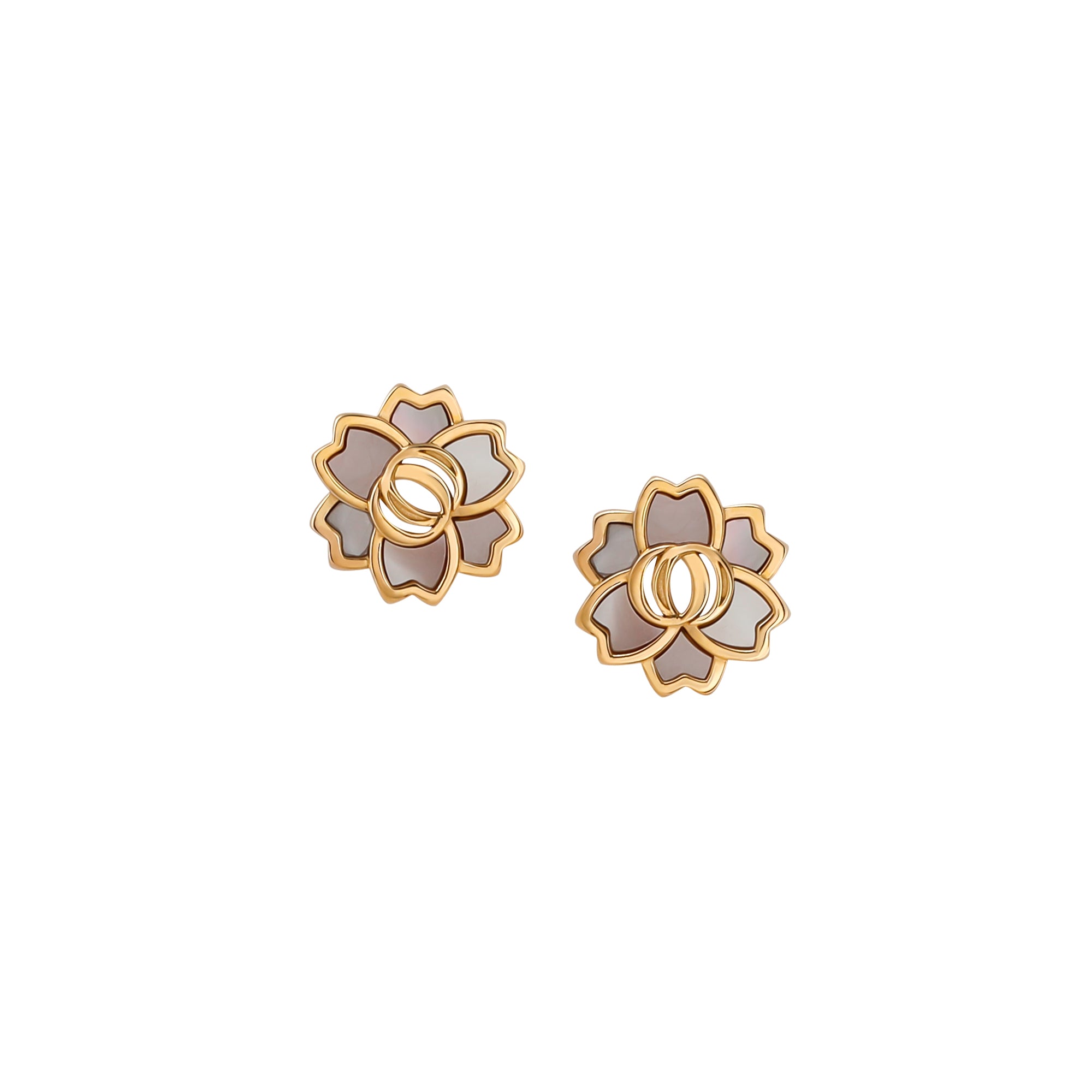 OUSHA EARRINGS is now available in rose gold-plated metal. The perfect jewellery piece for day or evening outfits original quality made in Italy