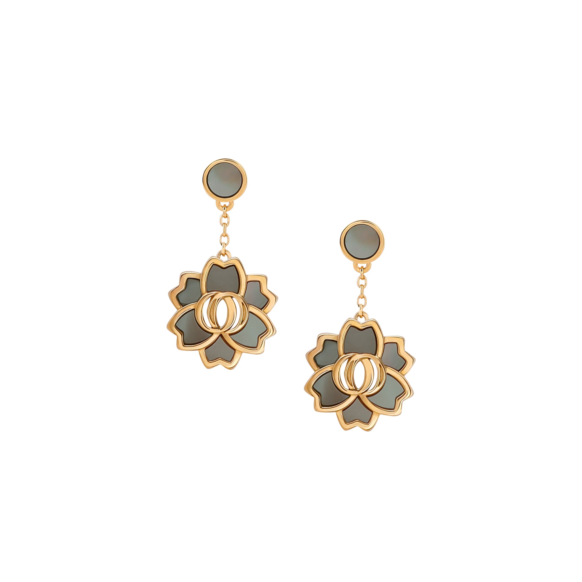 OUSHA EARRINGS is now available in rose gold-plated metal. The perfect jewellery piece for day or evening outfits original quality made in Italy