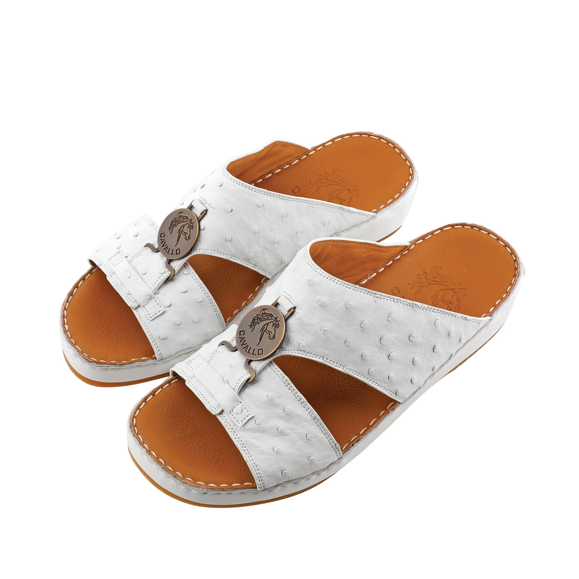 Arabic Sandal Driver Ostrich leather 2299