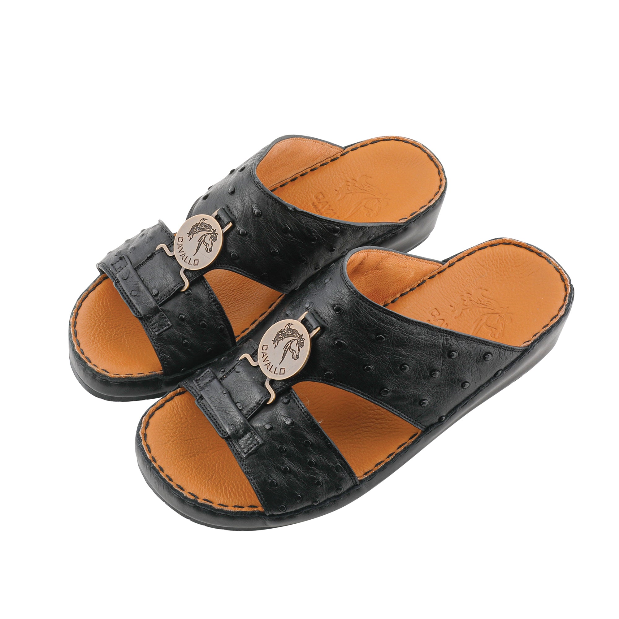 Arabic Sandal Driver Ostrich leather 2299