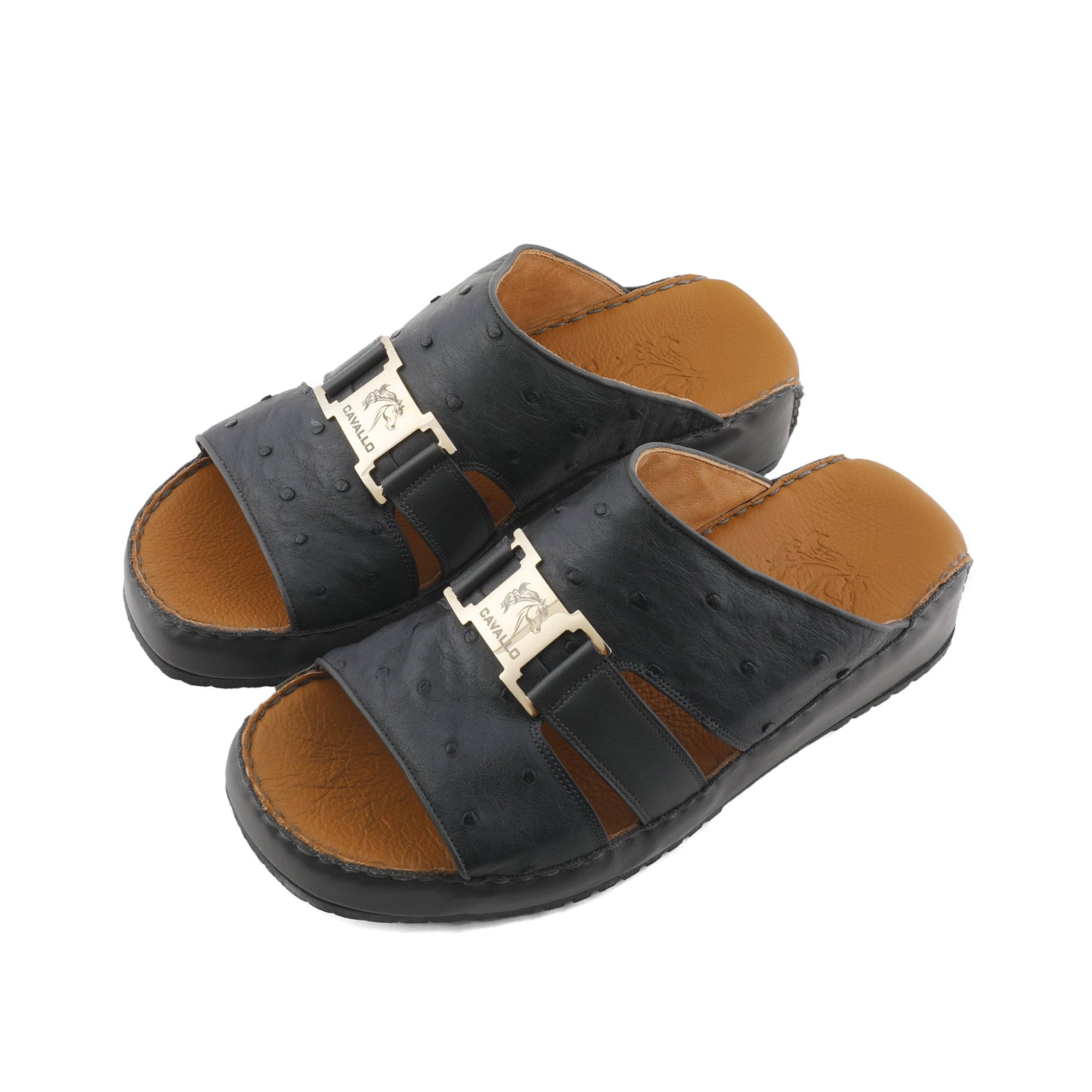 Arabic sandals Top Driver Ostrich leather 2134