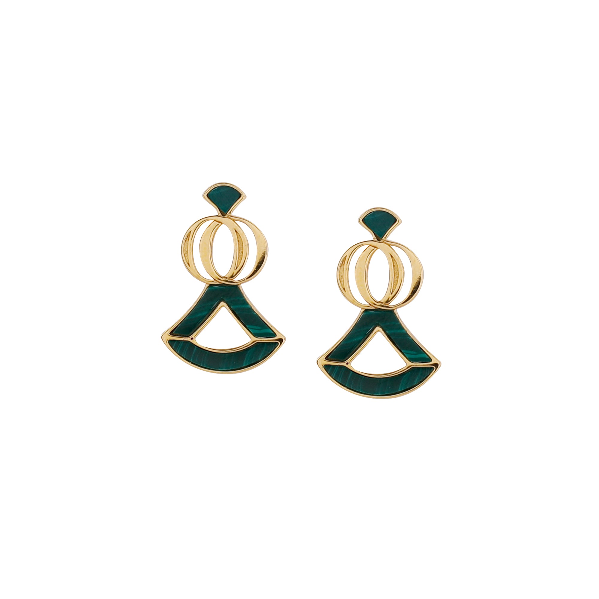 OUSHA EARRINGS is now available in rose gold-plated metal. The perfect jewellery piece for day or evening outfits original quality made in Italy