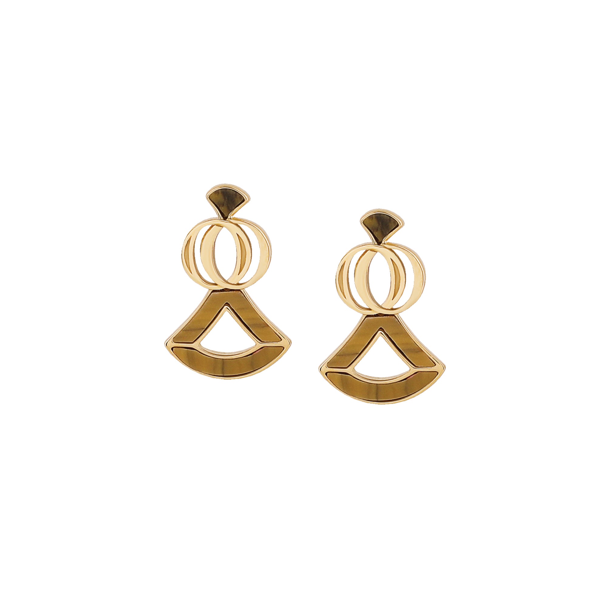 OUSHA EARRINGS is now available in rose gold-plated metal. The perfect jewellery piece for day or evening outfits original quality made in Italy